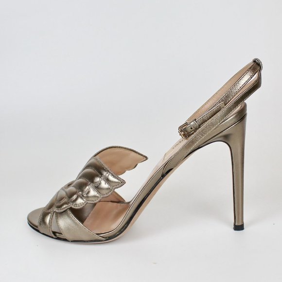 NEW Valentino Metallic Butterfly Sandals | Runway Style for Party & Events - Picture 8 of 14